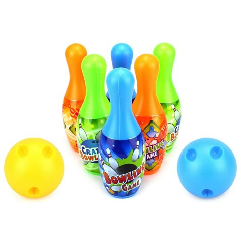 Crazy Bowler Childrens Mini 12 Piece Toy Bowling Set W 10 Pins 2