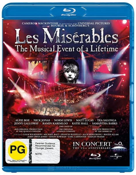 Les Miserables 25th Anniversary Concert Blu Ray Buy Now At