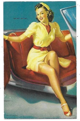 1940s Pin Up Girl Arcade Mutoscope Card Sport Model Ebay