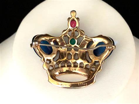 Vintage Rare Trifari Alfred Philippe Royal Coronation Crown Brooch Pin