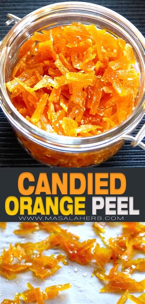 Candied Orange Peel Recipe Diy 🍊