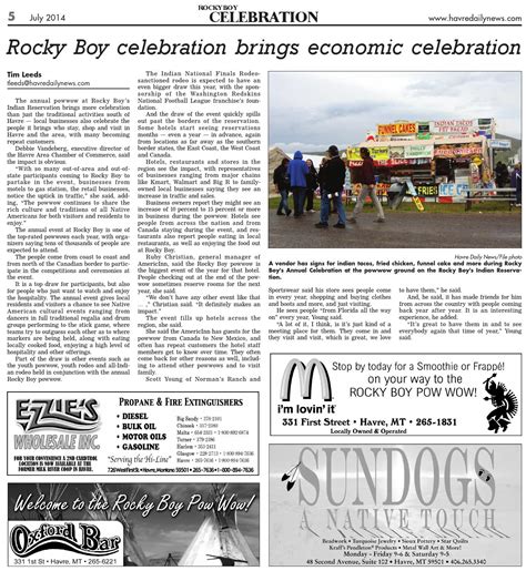 Rocky Boy Pow Wow 2014 By Havre Daily News Issuu