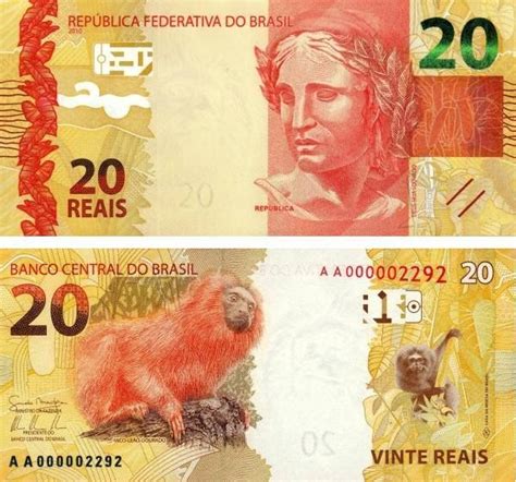 Brasil 2010 20 Reais Dinheiro Desenho Fotos De Dinheiro Moedas