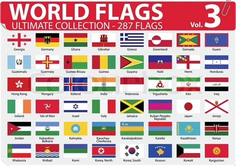 Flags are among the most identifiable and recognizable objects in the world. World Flags - Ultimate Collection - ... | Stock vector ...