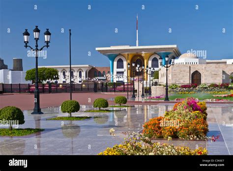The Al Alam Royal Palace In Muscat Oman Stock Photo Alamy