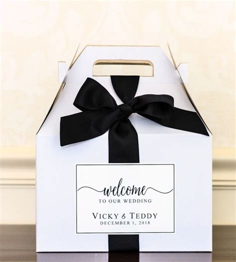 Custom Wedding Welcome Boxes Hotel Welcome Boxes For Wedding Guests