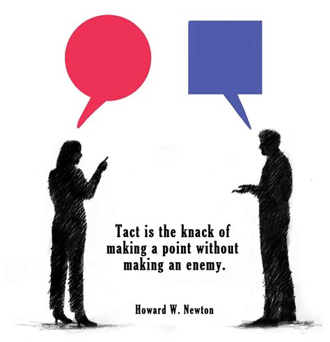Tact Is The Knack Of Making A Point Without Making An Enemy—howard W