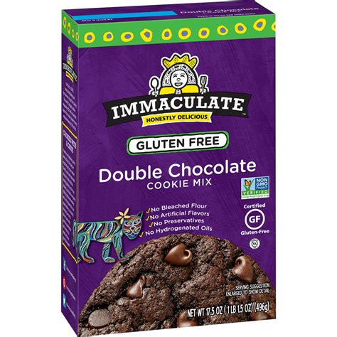 Immaculate Gluten Free Non Gmo Double Chocolate Cookie Mix 15 Oz