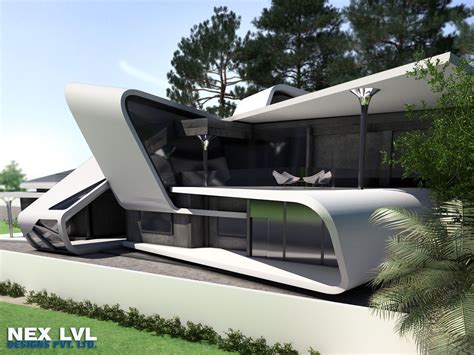 Futuristic Ultra Modern Houses Modern House Concrete
