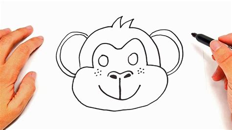 How To Draw A Monkey Easy Drawings For Kids Youtube