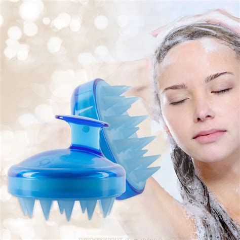 silicone head smooth hair massage brush bath brush scalp stimulate scalp original massage hair