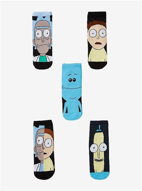 Rick And Morty Meeseeks Mr Poopybutthole Rick And Morty Ankle Sock