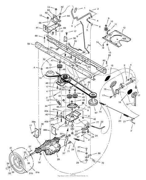 Slide belt into the center span keeper. Murray 425308x31A - Lawn Tractor (2005) Parts Diagram for ...