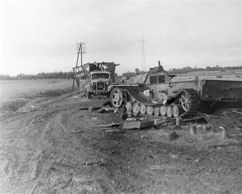 Destroyed German Mt And Sp Guns During Their Attempt To Escape Raf