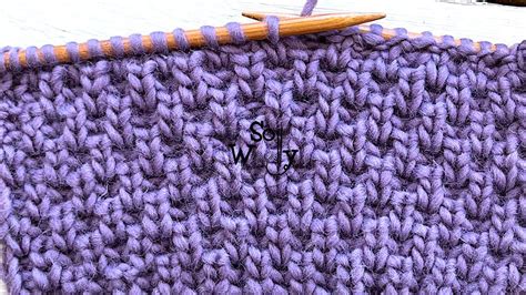 How To Knit The Broken Brioche Rib Stitch Pattern So Woolly Youtube