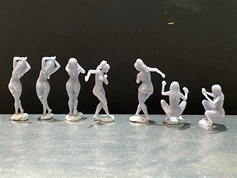 1 64 Scale Miniature People Resin Unpainted Great For Etsy