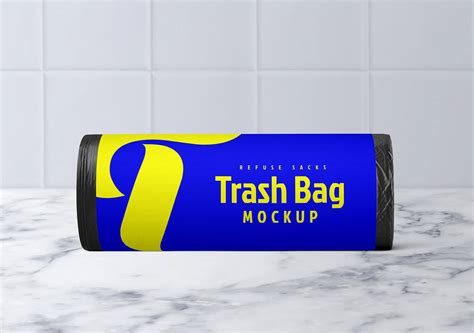 Download Free Refuse Sacks Garbage / Trash Bin Bag Mockup PSD Set - Good Mockups