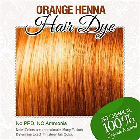 Henna Hair Color 100 Organic And Chemical Free Orange