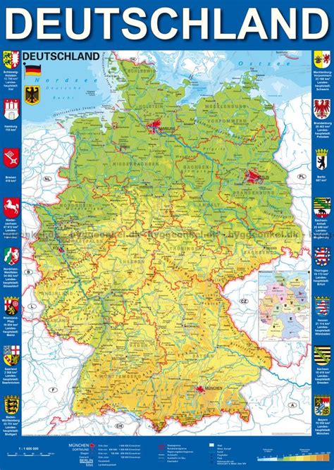 Karta över hotell i tyskland: Karta över Tyskland, 1000 bitar pussel! Schmidt 58287