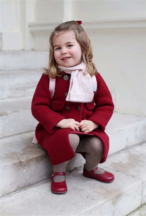 Princess Charlotte Dons A Pink Backpack For 1st Day Of