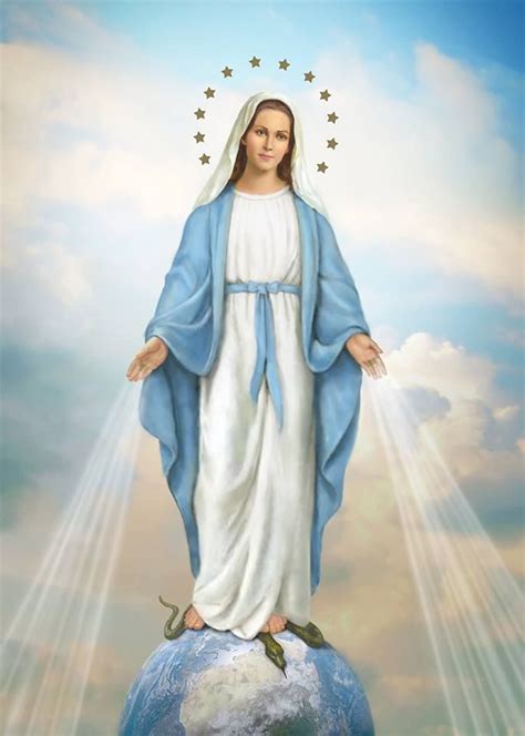 Virgen De La Medalla Milagrosa Blessed Mother Mary Blessed Mother Mary And Jesus