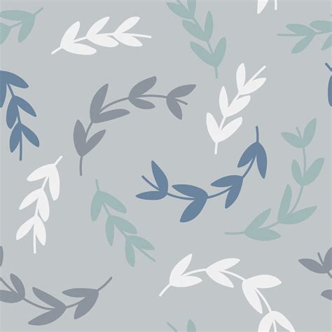 Simple Pattern Of Branches On Blue Background Download Free Vectors