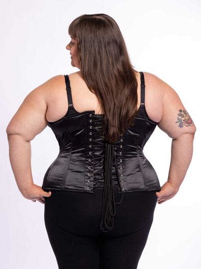 plus size satin longline corset for curvy figures cs 426 orchard corset