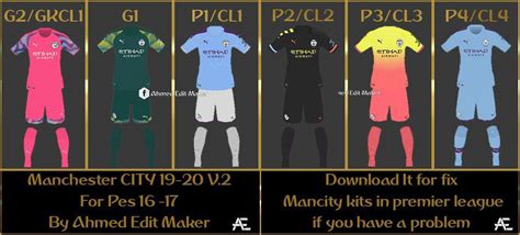 Manchester city trikot 2020 rückennummer | trikotnummer von man city. Manchester City Full Kits 2019/20 V2 - PES 2017 - PATCH ...