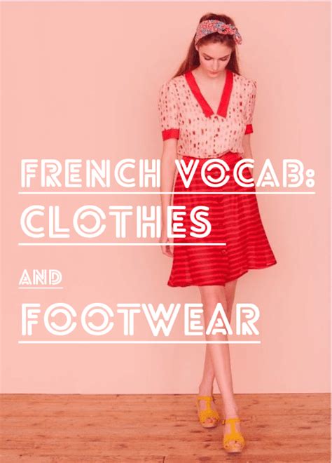 French Vocabulary: Clothes and Footwear - Talk in French