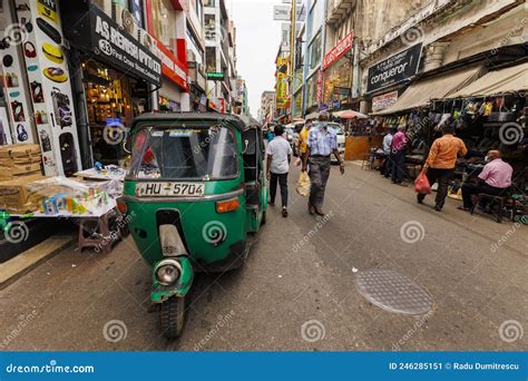Busy Streets Of Colombo Capital Of Sri Lanka Asia Editorial Photo