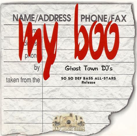 Ghost Town Djs My Boo Cds Rap Music Guide