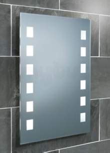 Hib 64123095 Mirrored Halifax Illuminated Wc Mirror With ...