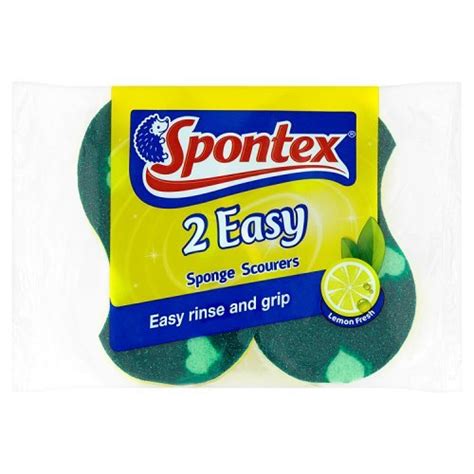 Spontex Easy Sponge Scourer Twinpack Morgans Of Harrogate