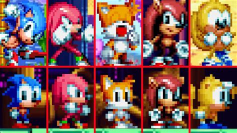 Sonic Mania Plus All Character Idle Animations Youtube