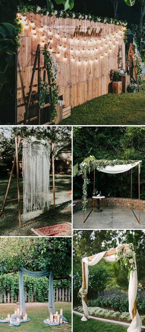 Ingenious Ideas For A Small Intimate Backyard Wedding On A Budget