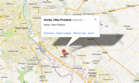 Where Is Noida In India Map Map