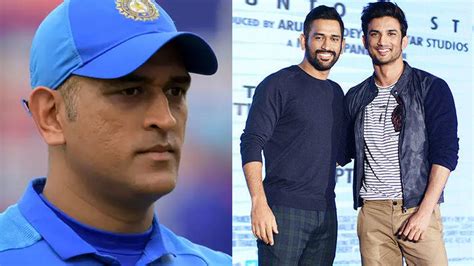 Ms dhoni, india's captain, walks out to bat after kohli's wicket. This is how MS Dhoni reacted to Sushant Singh Rajput's ...