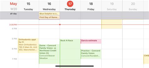 Monthly View Iphone Calendar Calendar Template Printable