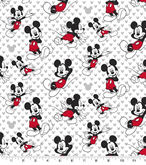 Disney® Mickey Mouse Cotton Fabric 43 Totally Mickey Toss Joann