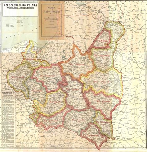 Карта польши с административным делением. Польша до 1939/ II RP | Karty.by - Part 12