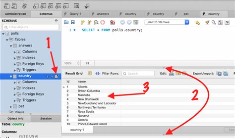User Interface How To View Table Contents In Mysql Workbench Gui