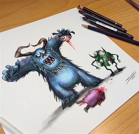 Monsters Inc Creepyfied By Atomiccircus On Deviantart