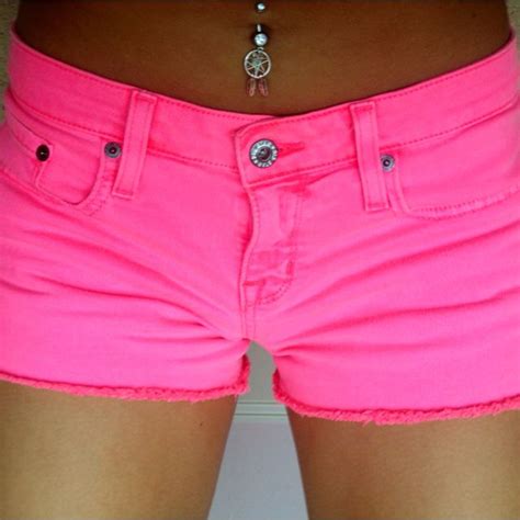 Neon Pink Shorts Bright Shorts Neon Shorts