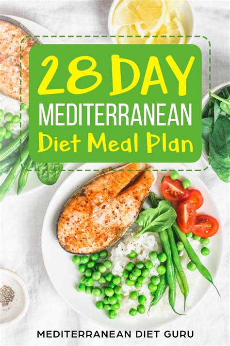 28 Day Mediterranean Diet Meal Plan Printable