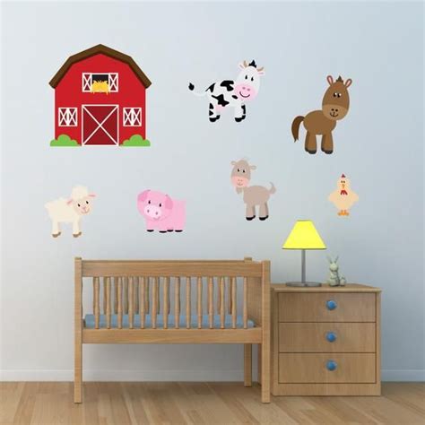 Our Barn With Farm Animals Wall Sticker Includes A Barn A Cow A Horse