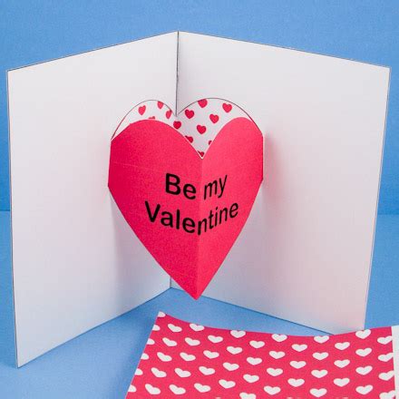 After redesigning the card and creating the template, i was able to make the tutorial this past weekend. How to Make a Heart Pop-Up Card - Valentine's Day Crafts ...