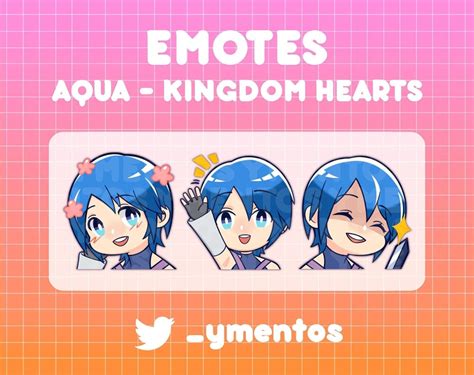 Aqua Emotes Kingdom Hearts Twitch Discord Youtube Etsy