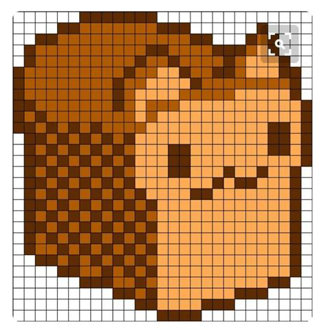 Kitty Bread Pixel Art Grid Pixel Art Pattern Pixel Art