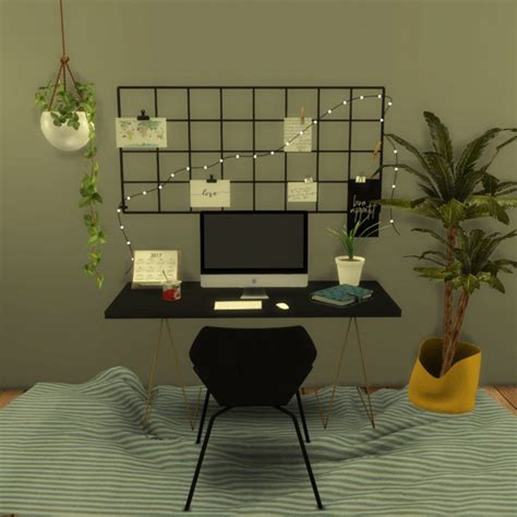 Wall Grid With String Light The Sims 4 Catalog
