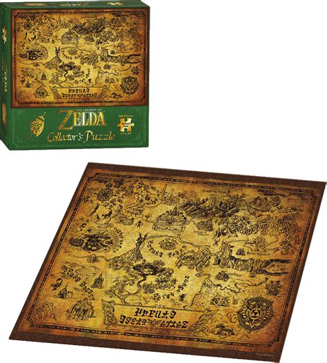 Jigsaw Puzzles - Legend of Zelda, The: Map of Hyrule - Collector's 550 ...